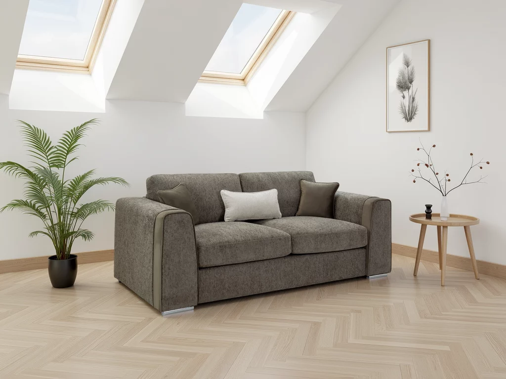 Naples Sofa Mocha 3 Seater