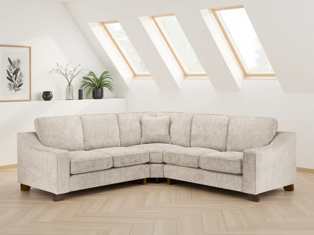 Nebraska Sofa Stone Large Corner