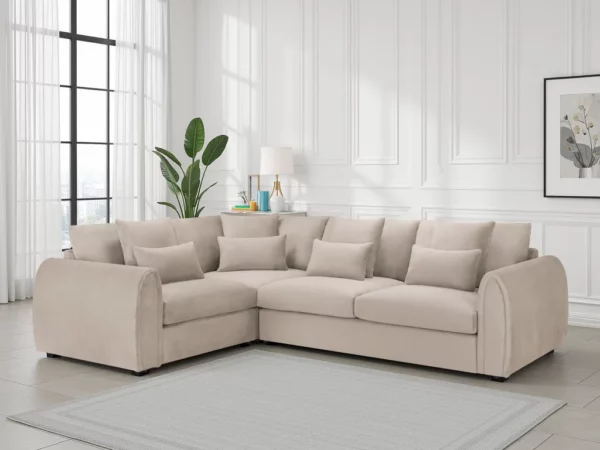 Mirabel Sofa Mocha Left Hand Facing Corner