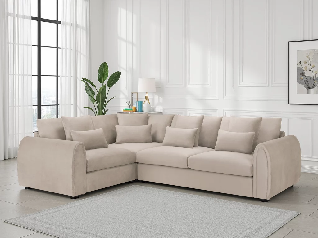Mirabel Sofa Mocha Left Hand Facing Corner