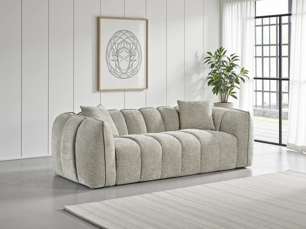 Venice Sofa Beige 3 Seater