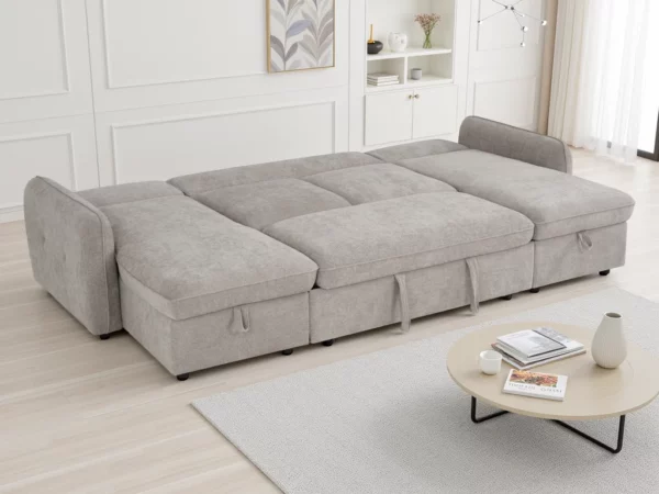 Moscow Sofabed Beige U Shape Corner, view 4