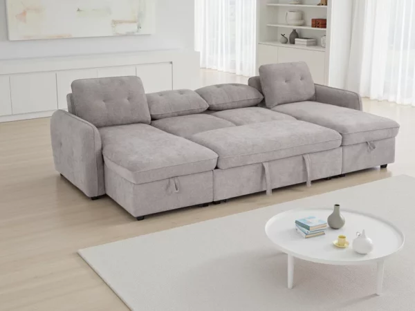 Moscow Sofabed Beige U Shape Corner, view 5