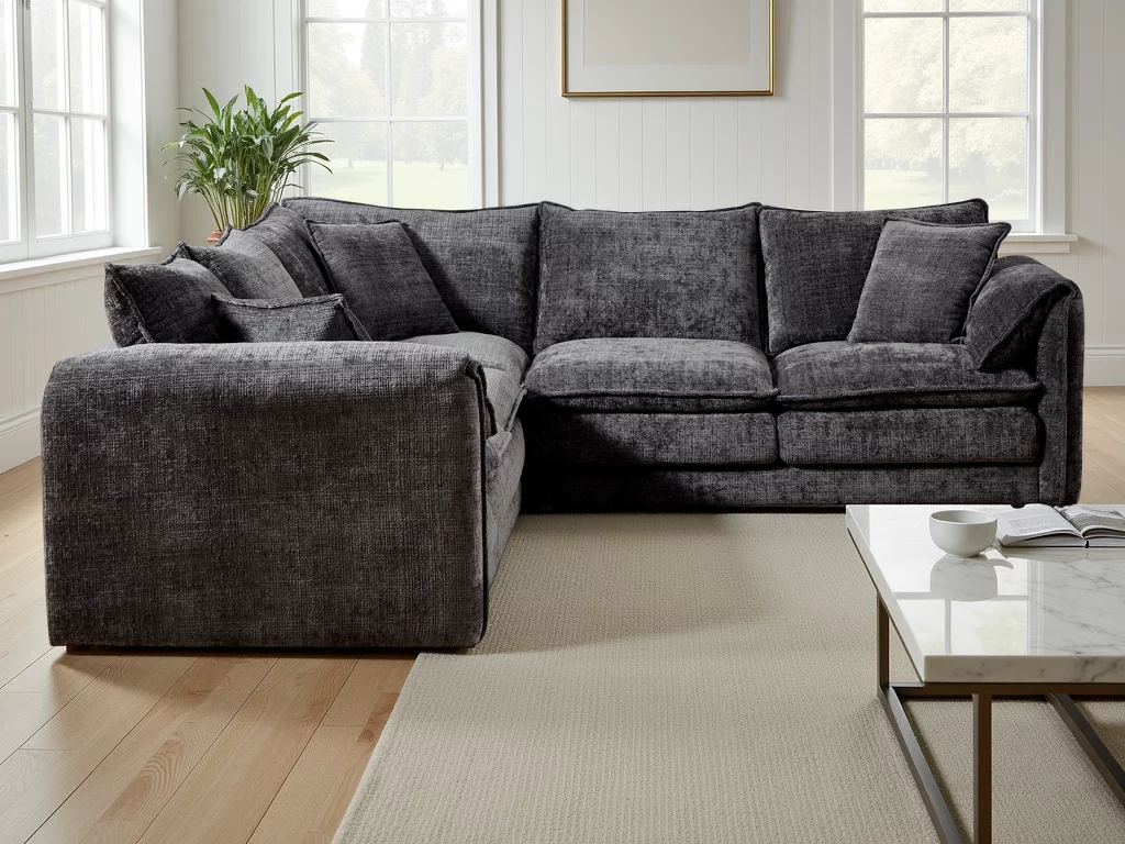 Solaya Sofa Black Large Corner, view 2