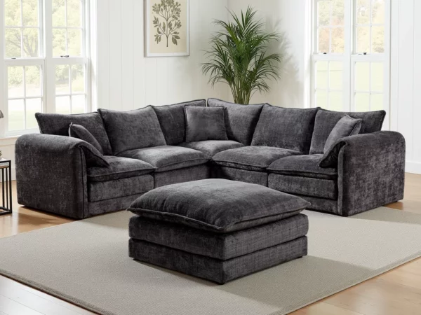 Solaya Sofa Black Large Corner, view 3