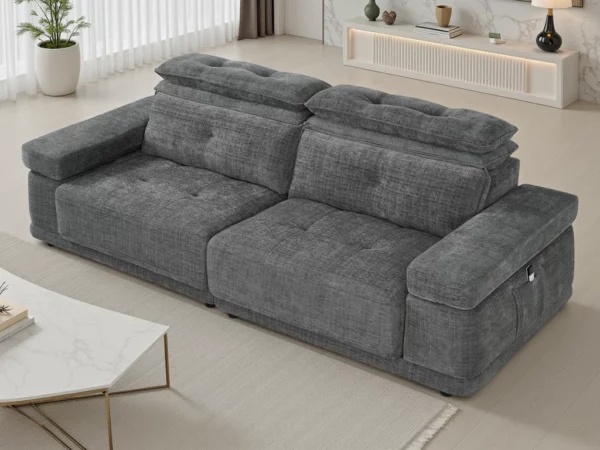 Kendal Floating Sofabed Light Grey, view 3