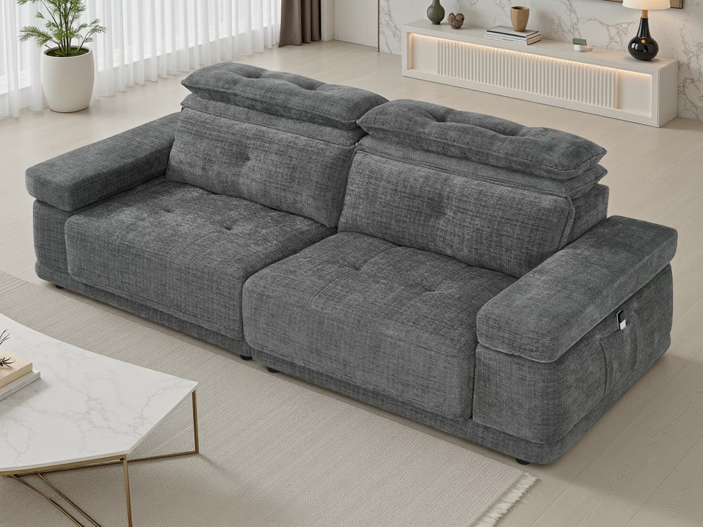 Kendal Floating Sofabed Light Grey, view 3