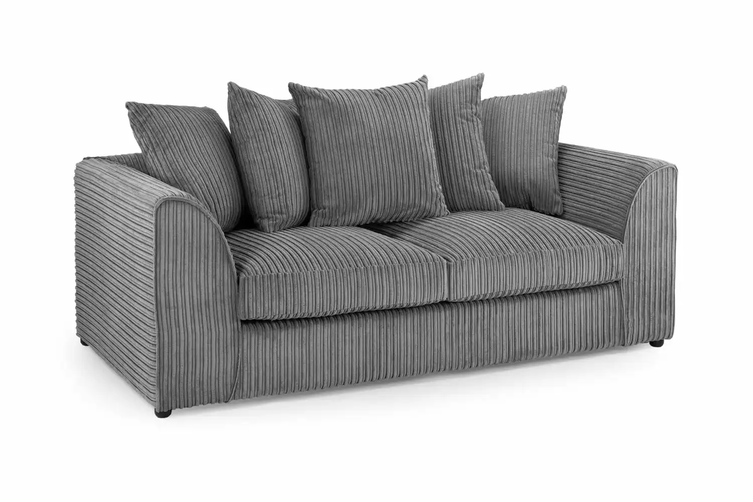 Harley Jumbo Sofa Grey 3 Seater, view 2