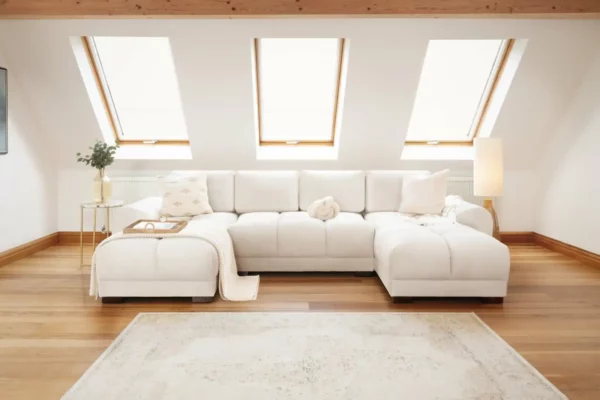 Azzuro Sofa Cream U Shape Corner, view 3