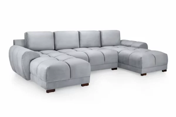 Azzuro Sofa Grey U Shape Corner, view 3