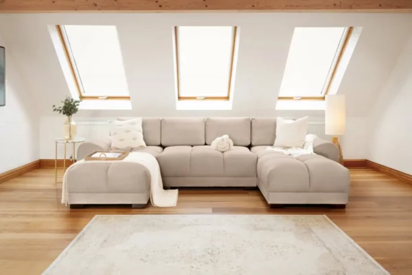 Azzuro Sofa Mocha U Shape Corner, view 2