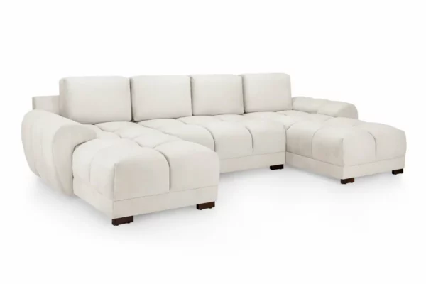 Azzuro Sofa Cream U Shape Corner, view 4