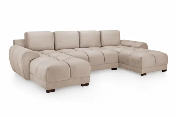 Azzuro Sofa Mocha U Shape Corner, view 3