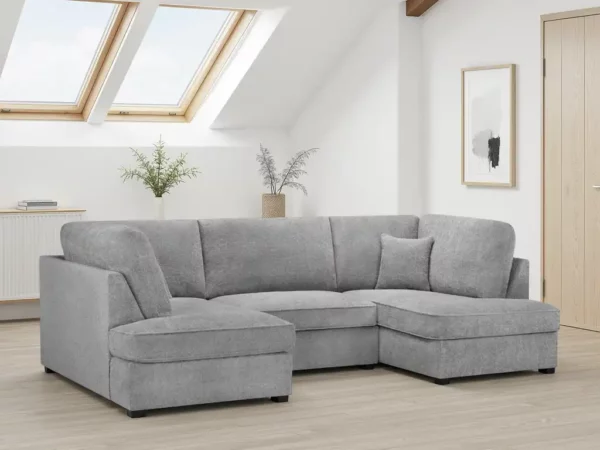 Carnaby Sofa Boucle Grey U Shape Corner, view 3