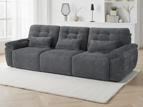 Dallas Electric Sofabed Grey 3 Seater
