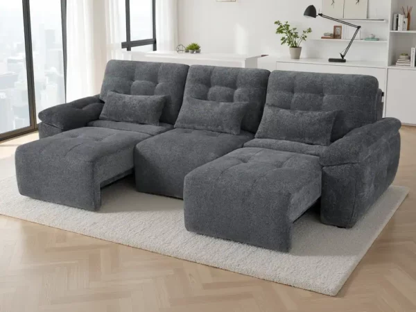 Dallas Electric Sofabed Grey 3 Seater, view 3