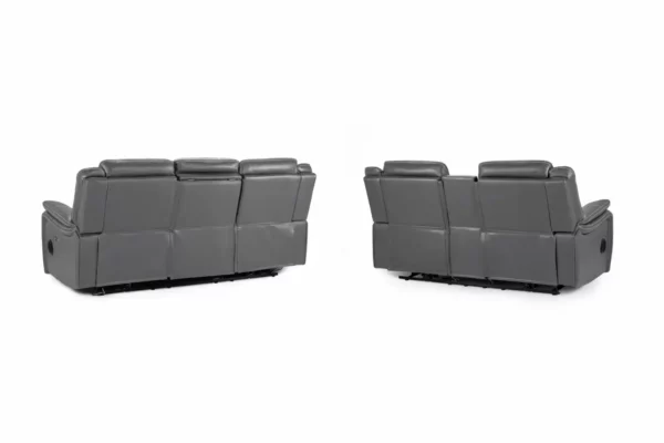 Galaxy Tech Electric Recliner Sofa Grey 3+2 Set, view 4
