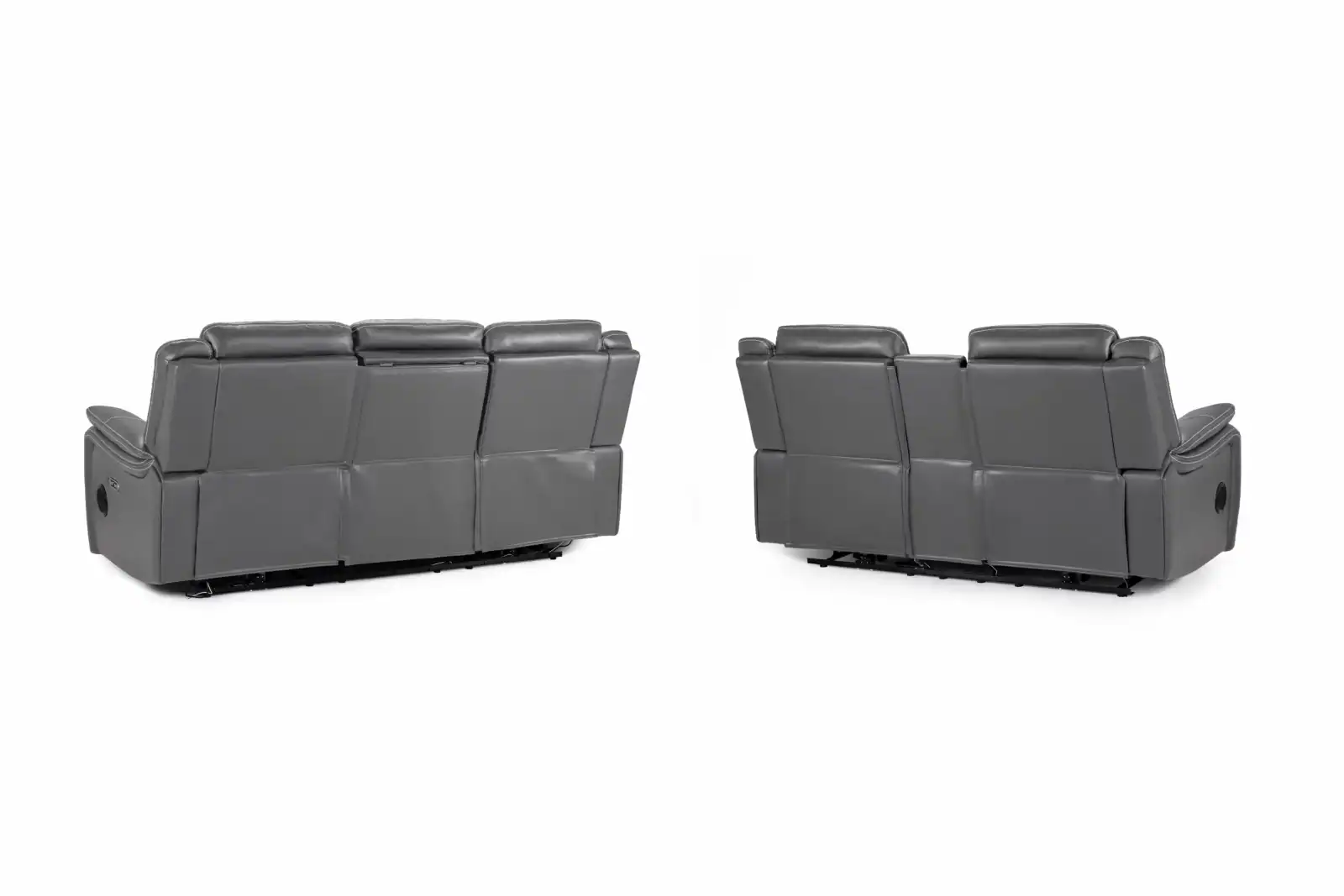 Galaxy Tech Electric Recliner Sofa Grey 3+2 Set, view 4