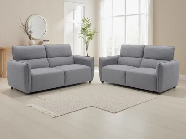 Ascot Sofa Grey 3+2 Set