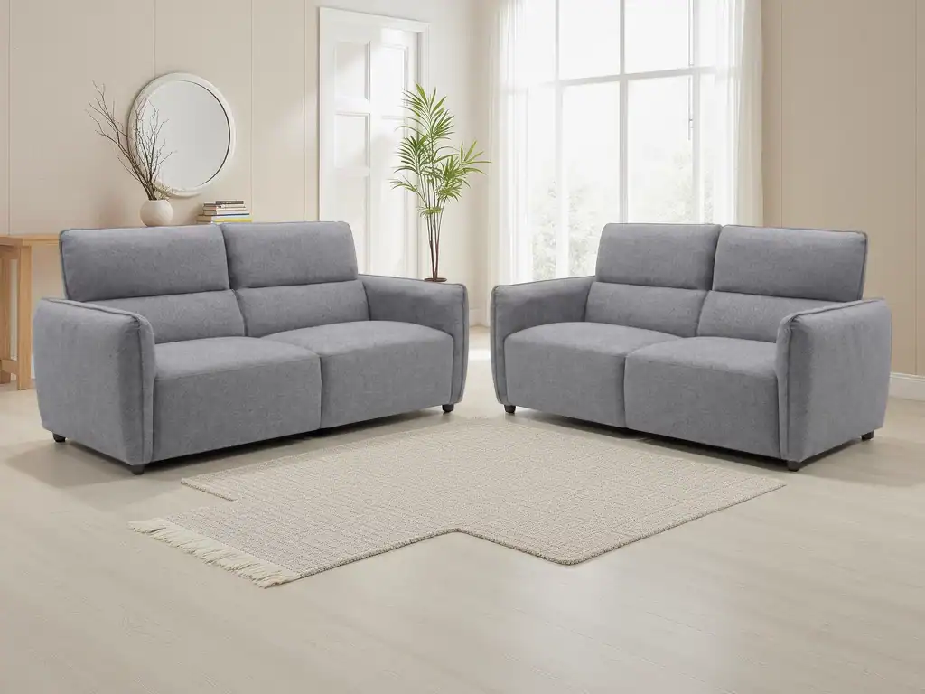 Ascot Sofa Grey 3+2 Set