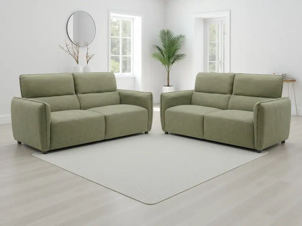 Ascot Sofa Green 3+2 Set