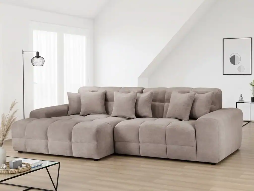 Jacob Sofa Latte Left Hand Facing Corner