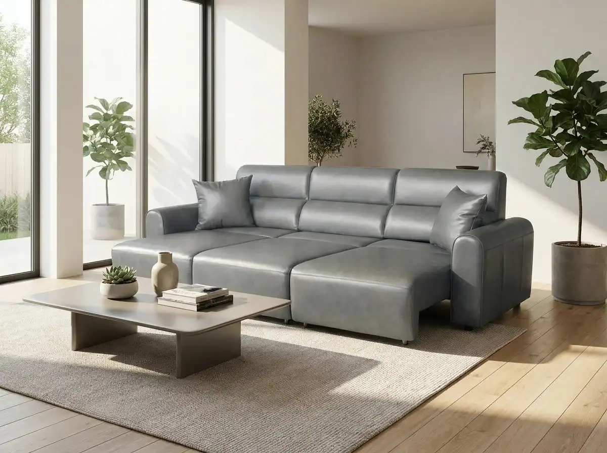 Conway Electric Sofa Grey 3 Seater, view 2