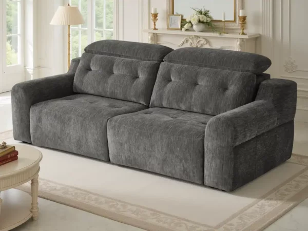 Harrison Electric Sofa Charcoal, view 4