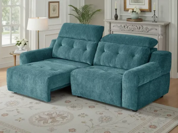 Harrison Electric Sofa Teal, view 3