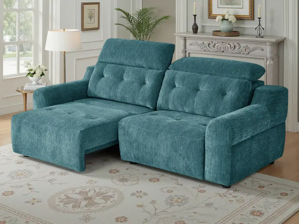 Harrison Electric Sofa Teal, view 3