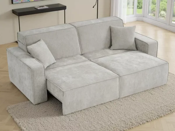 Houston Electric Sofabed Beige 3 Seater, view 3