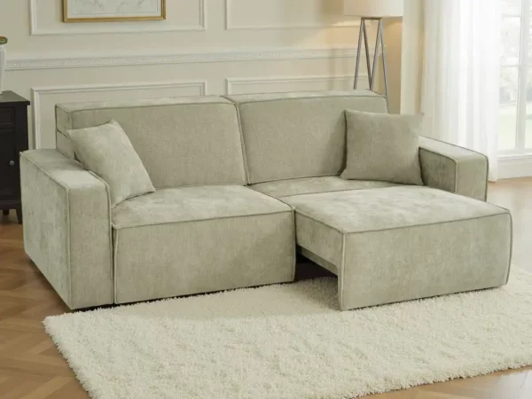 Houston Electric Sofabed Green 3 Seater, view 2