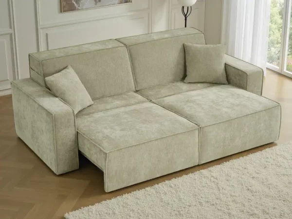 Houston Electric Sofabed Green 3 Seater, view 3