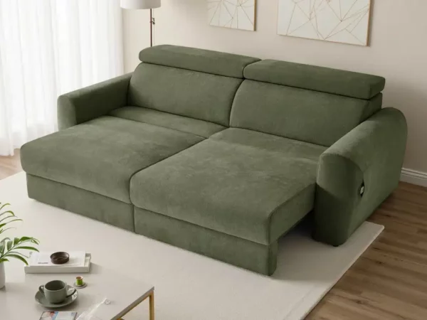 Dakota Electric Sofabed Green 3 Seater, view 3