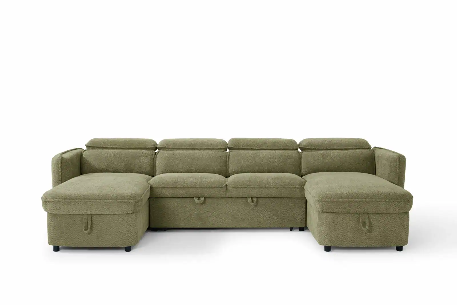 Capri Sofabed Green U Shape Corner, view 5