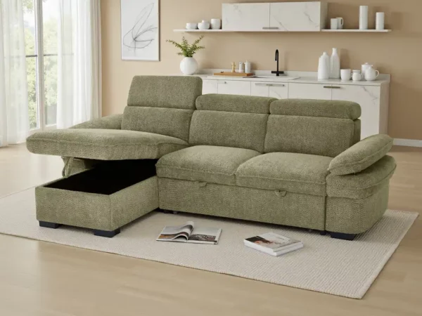 Hudson Sofabed Green Universal Corner, view 2