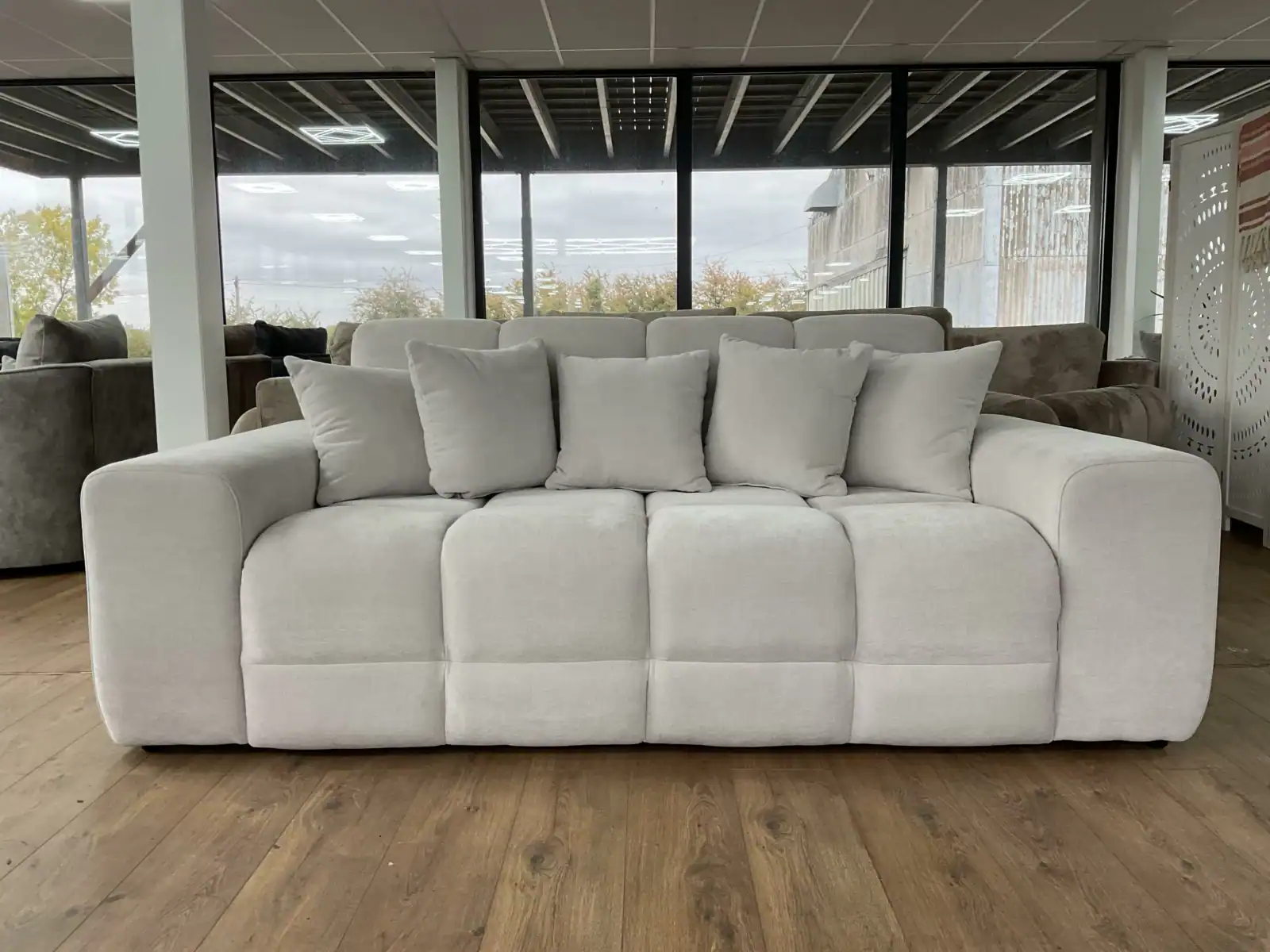 Jacob Sofa Natural 3 Seater, view 3