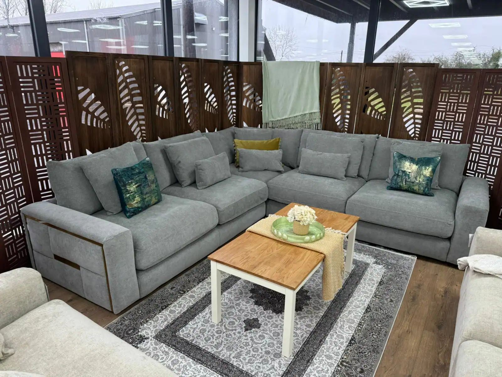 Jupiter Sofa Grey Large Corner, view 5