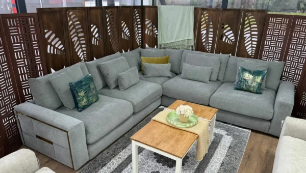 Jupiter Sofa Grey Large Corner, view 6
