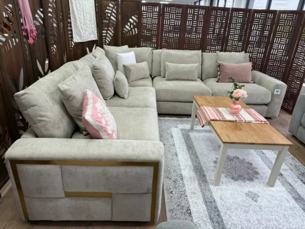 Jupiter Sofa Beige Large Corner, view 3