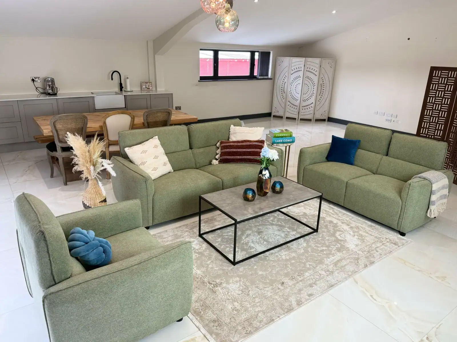 Ascot Sofa Green 3+2 Set, view 4