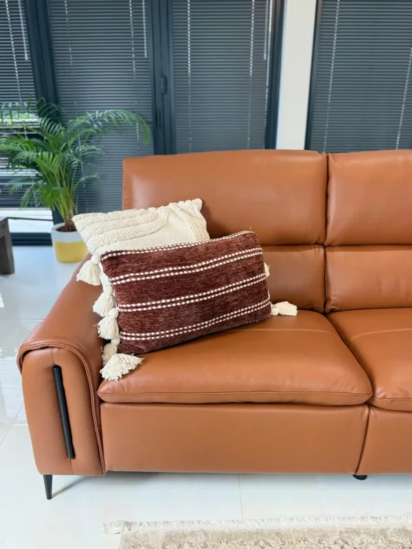 Arizona Electric Recliner Sofa Tan Large Corner, view 7