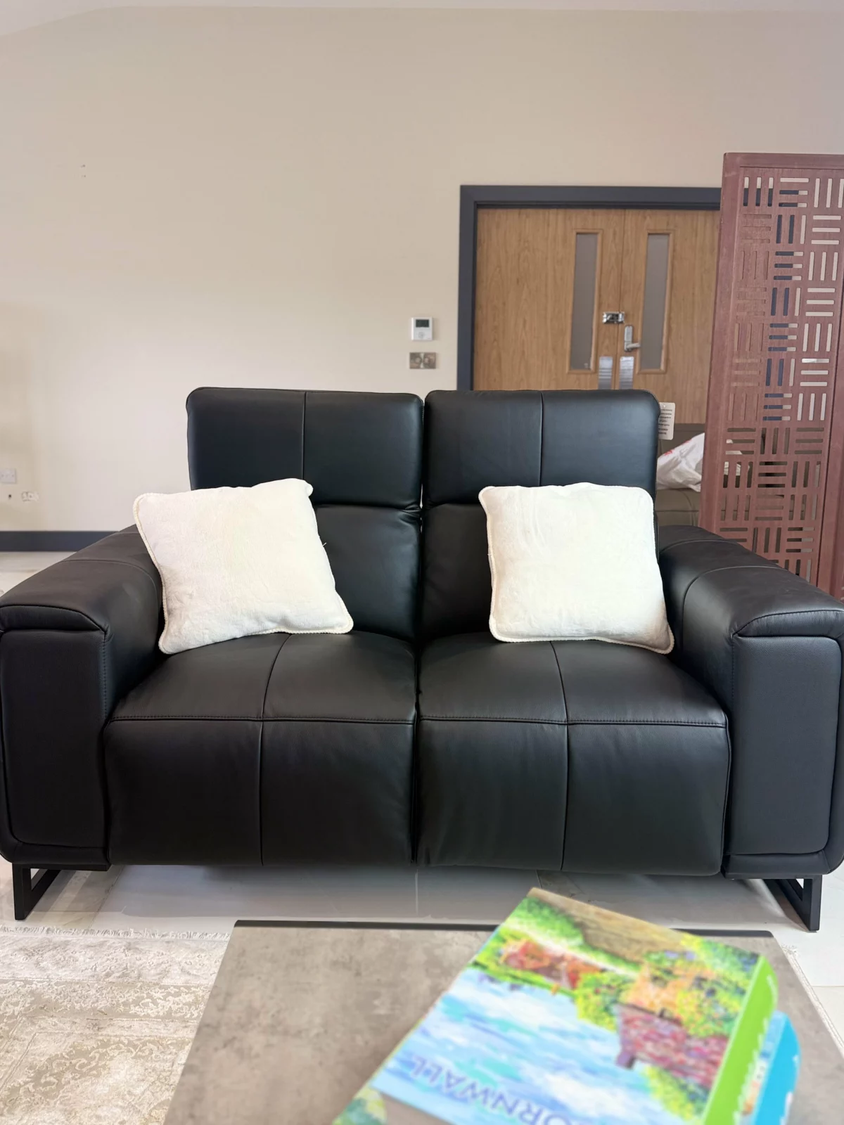 Richmond Electric Recliner Sofa Black 3+2 Set, view 4