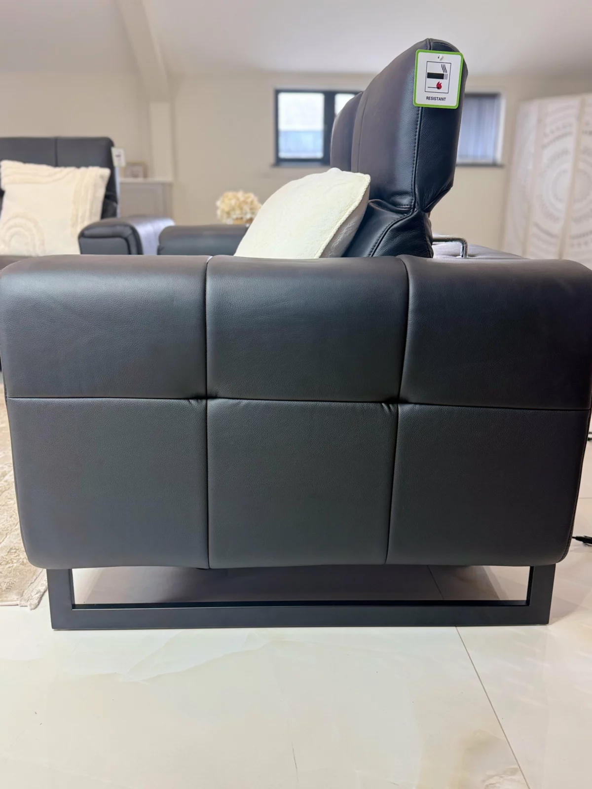 Richmond Electric Recliner Sofa Black 3+2 Set, view 6