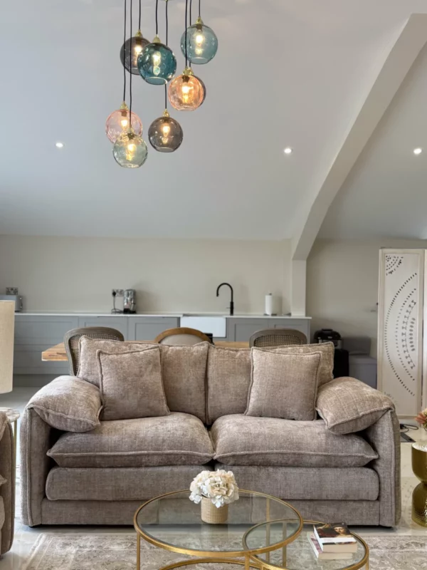 Solaya Sofa Beige 3 Seater, view 3