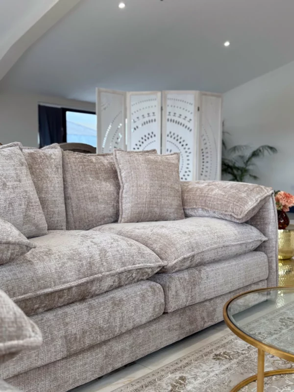 Solaya Sofa Beige 3 Seater, view 6
