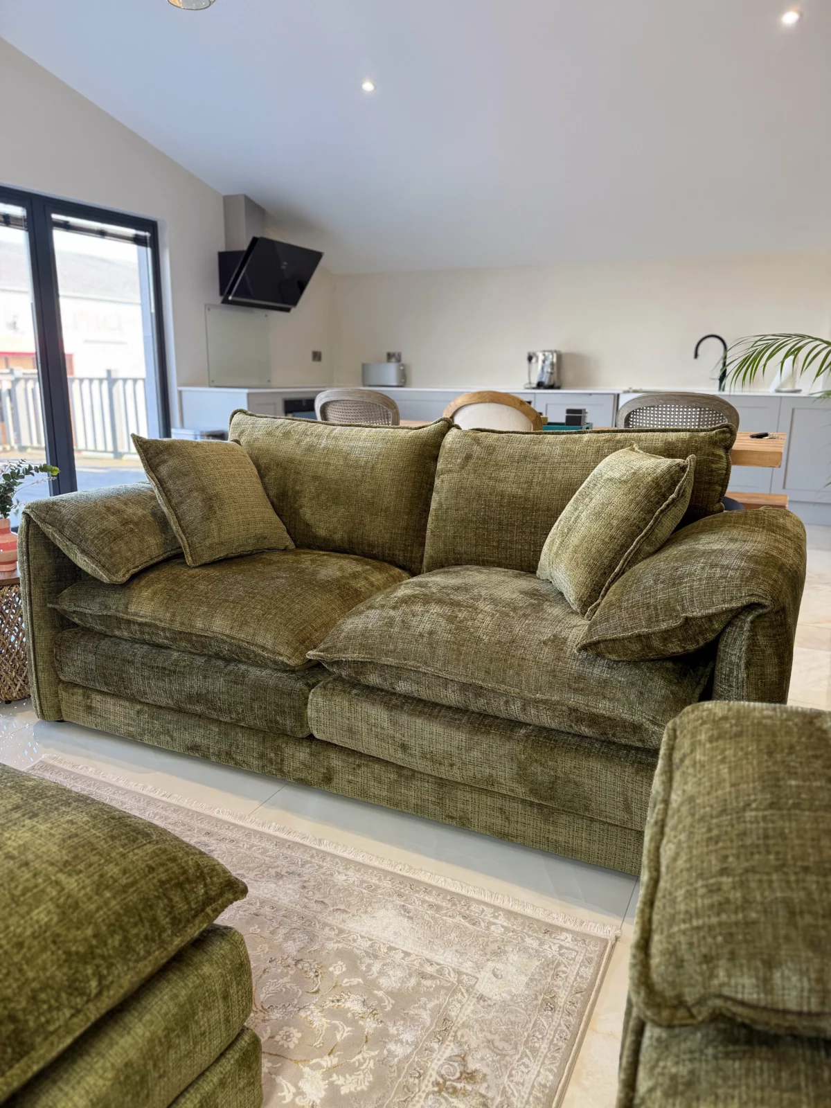 Solaya Sofa Olive 3 Seater, view 7