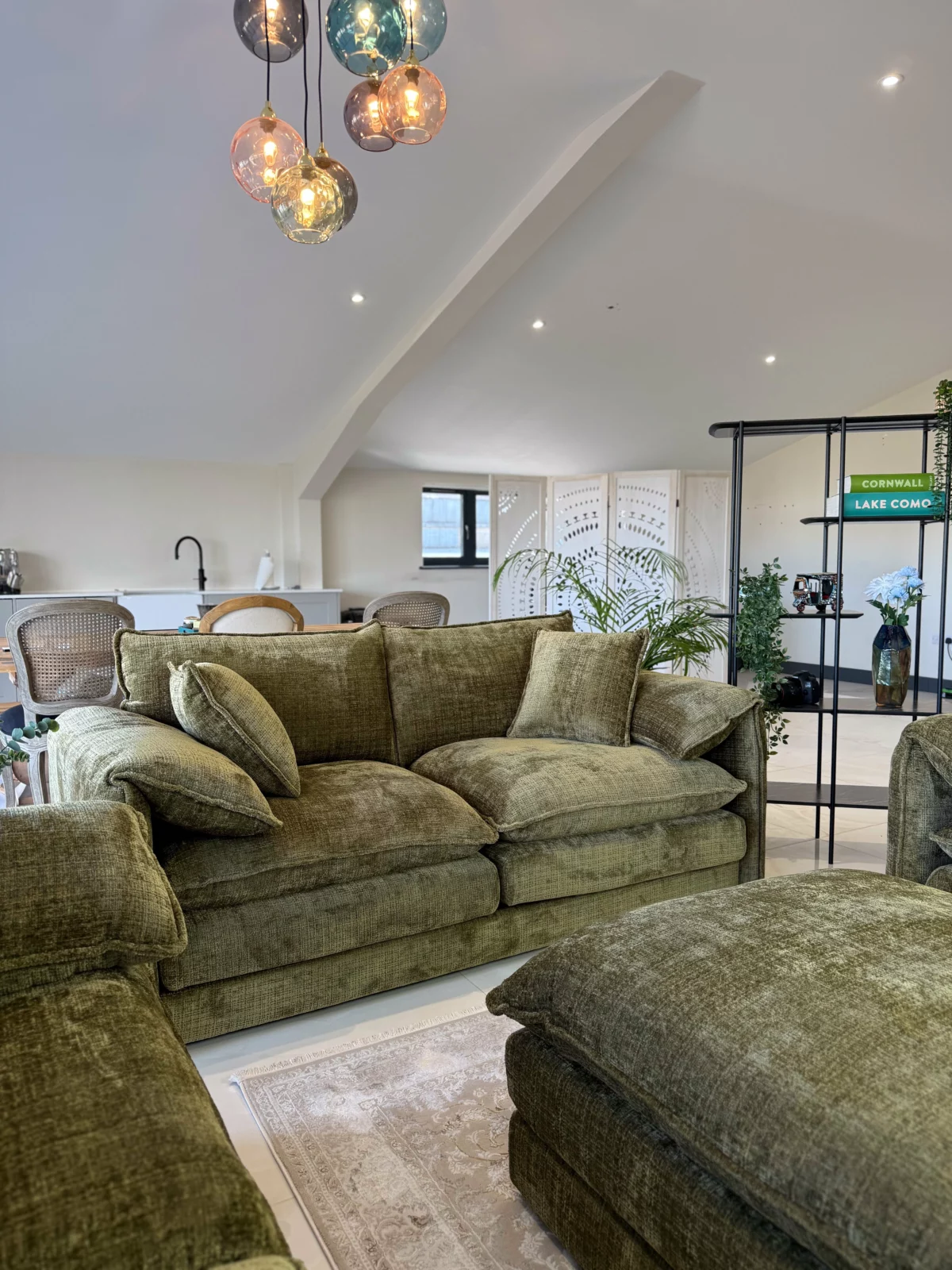 Solaya Sofa Olive 3 Seater, view 8