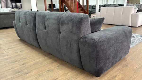 Jacob Sofa Black 4 Seater, view 4