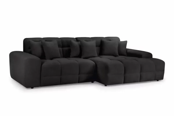 Jacob Sofa Black Right Hand Facing Corner, view 3